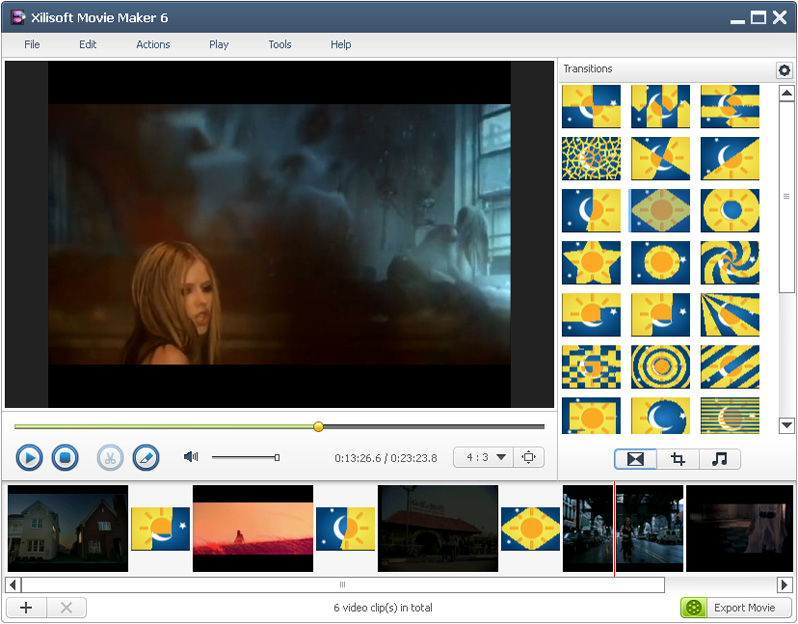 برنامج تحرير الفيديو موفي ميكر Xilisoft Movie Maker 6.6.0.20120829 Portable