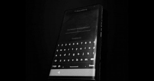 صورة مسربة لهاتف "BlackBerry" الجديد تظهر لوحة المفاتيح فى الشاشة 
