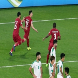 المنتخب القطري يعبر شقيقه العراقي بأقدام الراوي لربع النهائي
