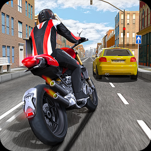 لعبة الدراجات الخطيرة للاندرويد Race: The Traffic Moto v1.0.4  كاملة مجانا