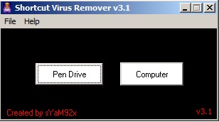 برنامج ازالة فايروس شورت كت Shortcut Virus Remover Portable