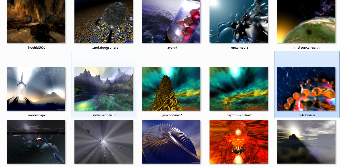 مجموعة صور خلفيات للحاسوب 3D